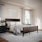 Martha Stewart Corbin Queen Size Solid Wood Platform Bed w/Wooden Headboard and Footboard, Dark Brown MG-090026-Q-DKBRN-MS - alternate 1